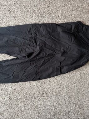 Quince Black Women's cotton overalls